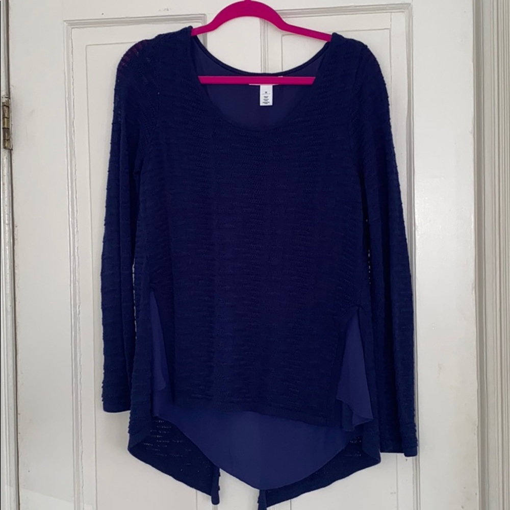 White House Black Market Blue sweater